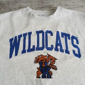 Kentucky Wildcats NCAA Sweatshirt ZZ Brand Small Gray Collegiate Pullover